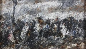 Battle Scene by Karoly Kotasz