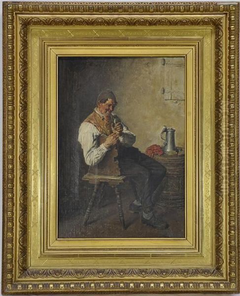 Pfeiferauchender Bauer. - view 1