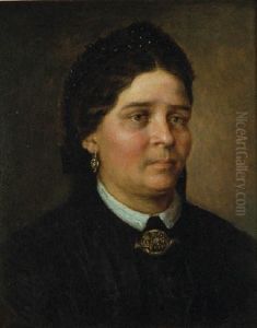Portret Pani Wiktorii Z Schwartzow Majew by Aleksander Kotsis