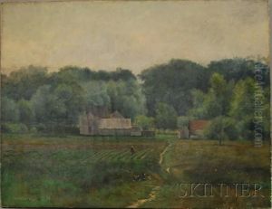 View Of A Farmer Tending His Crops by Daniel Kotz