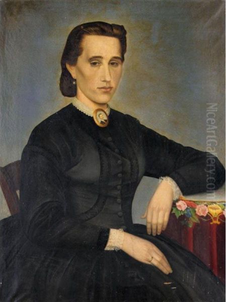 Portrait Of Loukia Spourgiti (nee Zerlentis) - view 1