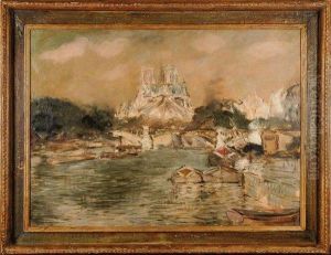 Vue De Notre-dame De Paris by Constantin Kousnetzoff