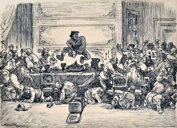 Ilustracia Ku Knihe I. Hrusovskeho "janosik" - view 1