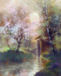 Landscape With House And Almond Tree