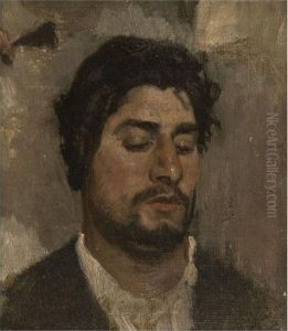 Portrait Of An Italian Man by Pavel Osipovich Kovalevskii