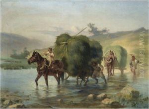 Returning From The Fields by Pavel Osipovich Kovalevskii