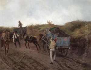 In The Italian Countryside by Pavel Osipovich Kovalevskii
