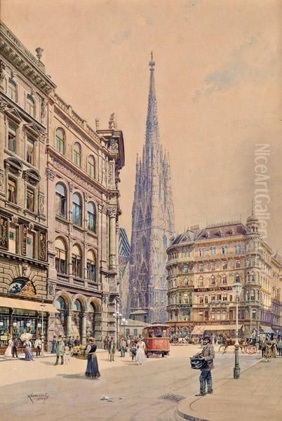 Der Graben Mit Blick Auf Den Stephansdom In Wien - view 1