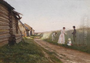 In A Cornfield by Josif Evstaf'Evic Krackovskij