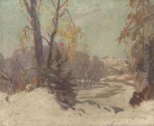 Winter In The Forest by Carl Rudolph Krafft