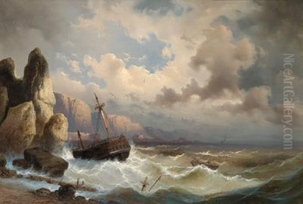 Caravelle Sul Mare In Tempesta - view 1