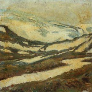 Norwegian Wintry Landscape by Johannes Kragh