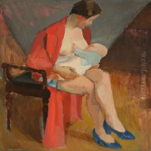 A Mother Feeding Her Baby by Johannes Kragh
