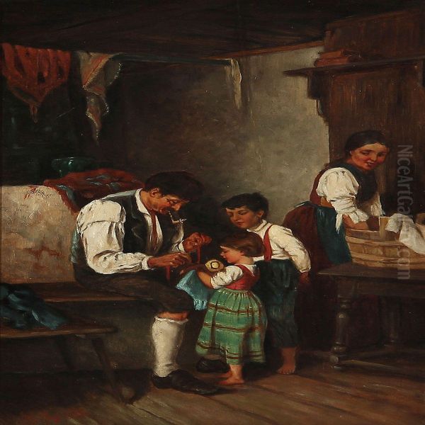 Two Peasant Interiors - view 1