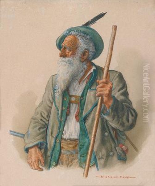 A Bearded Man In Native Attire - view 1