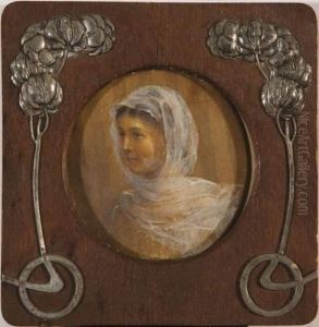 Portrait De La Fille De L'artiste by Ivan Nikolaevich Kramskoi