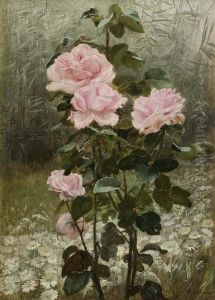 Rosenstock Mit Ausblick In Den Garten by Otolia Kraszewska