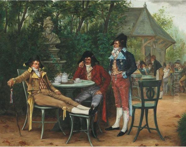Bored Officers At A Tea Party - view 1