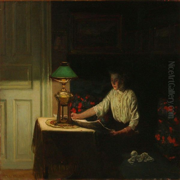 Interior With A Reading Woman - view 1
