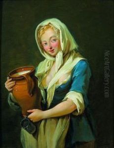 La Laitiere by Georg Melchior Kraus