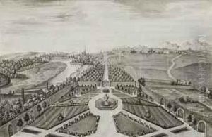 Vue D'ausbourg Prise Depuis Les Bords Du Lech by Johann Ulrich Kraus