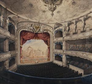 Interior Of Theberlin Opera House by H. Krause