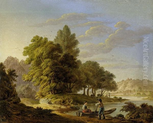 Flusslandschaft Mit Figurenstaffage - view 1
