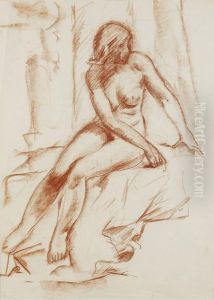 Female Nude by Aleksey Ilyich Kravchenko