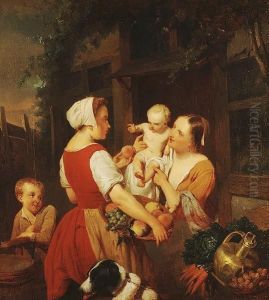 The Fruit Seller by Petrus Kremer