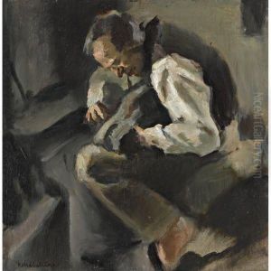 A Cobbler by Rudolf Kremlicka
