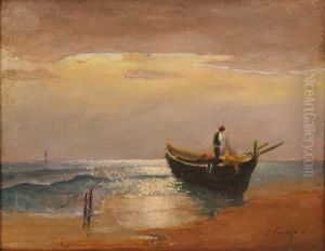 Barca Al Tramonto by Erminio Kremp