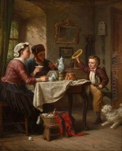 Home From School by Johann Hermann Kretzschmer