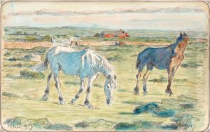 Horses On Oland by Nils Kreuger