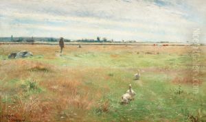 Landscape With Geese, Morbylanga by Nils Kreuger