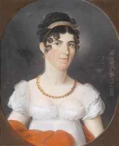 A Portrait Of A Lady In An Empire by Johann Lorenz Kreul