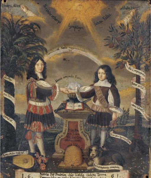 Allegorical Portrait Of The Brothers Phillip Albert And Wilhelm Heinrich Von Limpurg - view 1
