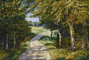 Landstrasse Im Herbstwald Landstrasse Im Herbstwald