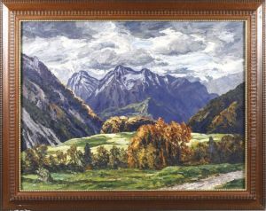 Fohnstimmung Im Herbst. Oberbayrisches Hochgebirge
