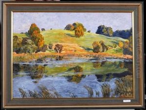 Landschaft Mit See. Landschaft Mit See.