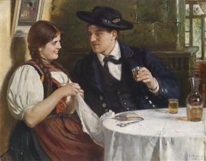 Country Couple In The Parlour