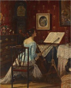 The Cellist by Carl Kricheldorf