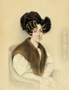 Portrait Of A Lady by Josef Nikolaus Kriehuber