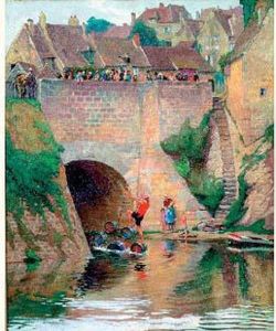 La Roue De Tonneaux by Etienne Auguste Krier