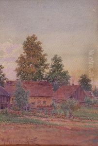 La Ferme by Kostiatine Iakovitch Krijitskii