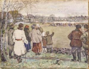 Il Saluto Al Corteo by Wladimir G. Krikhatzkij