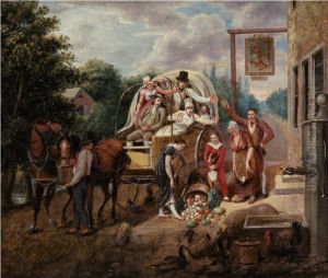 Going To Market-the Disaster, 1811-1821 by John Lewis Krimmel
