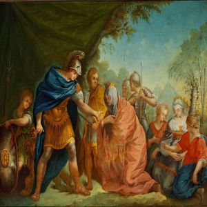 A Scene From Antiquity With A Commander by Heinrich Krock