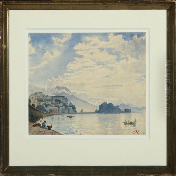 Coastal Scenery With Vesuv In The Background - view 1
