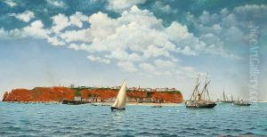 Dutch Paddle Steamer Near The Coast Of Helgoland