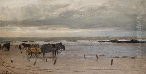 Seaweed Gatherers by Christian Johann Kroner